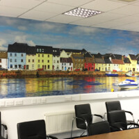 Large format wall graphics